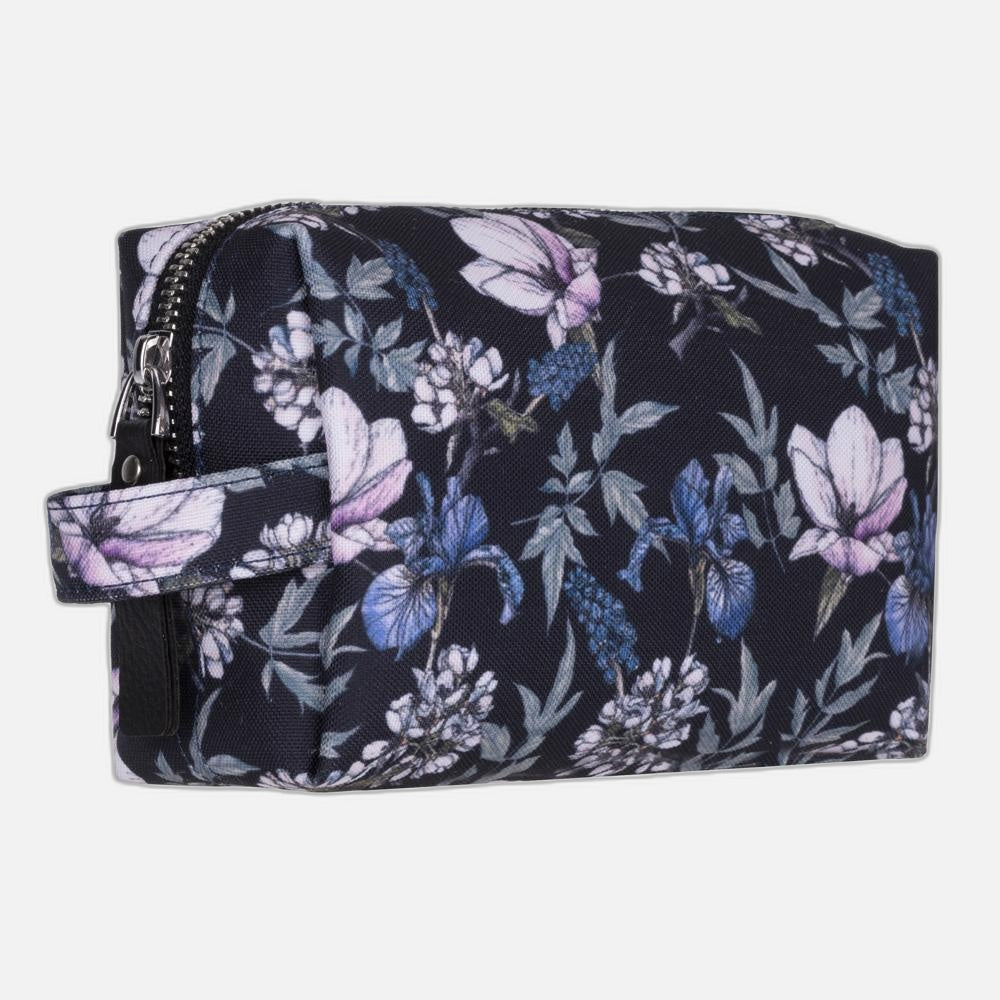 Bloominbag-Black Cherries Floral Makeup Bag-5-Milagron.com