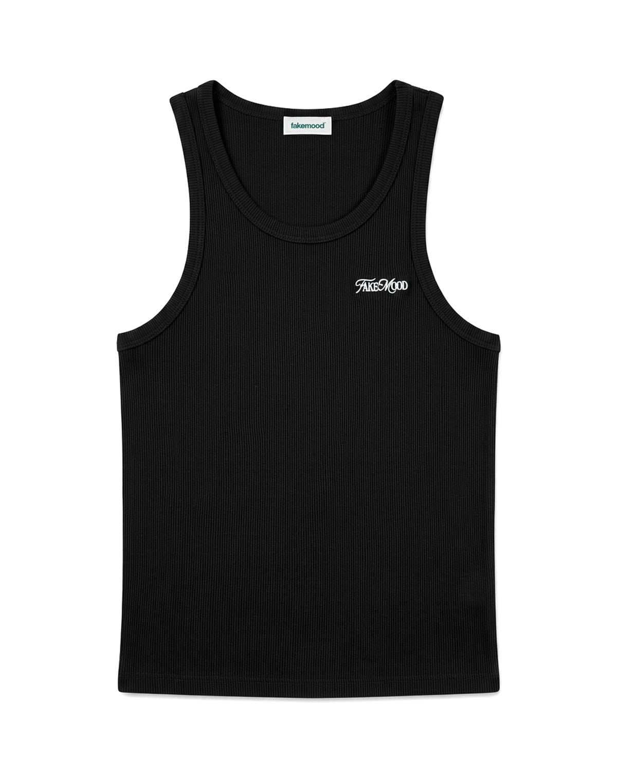 Erkek Fakemood Nakişli Top Tank - SiYah