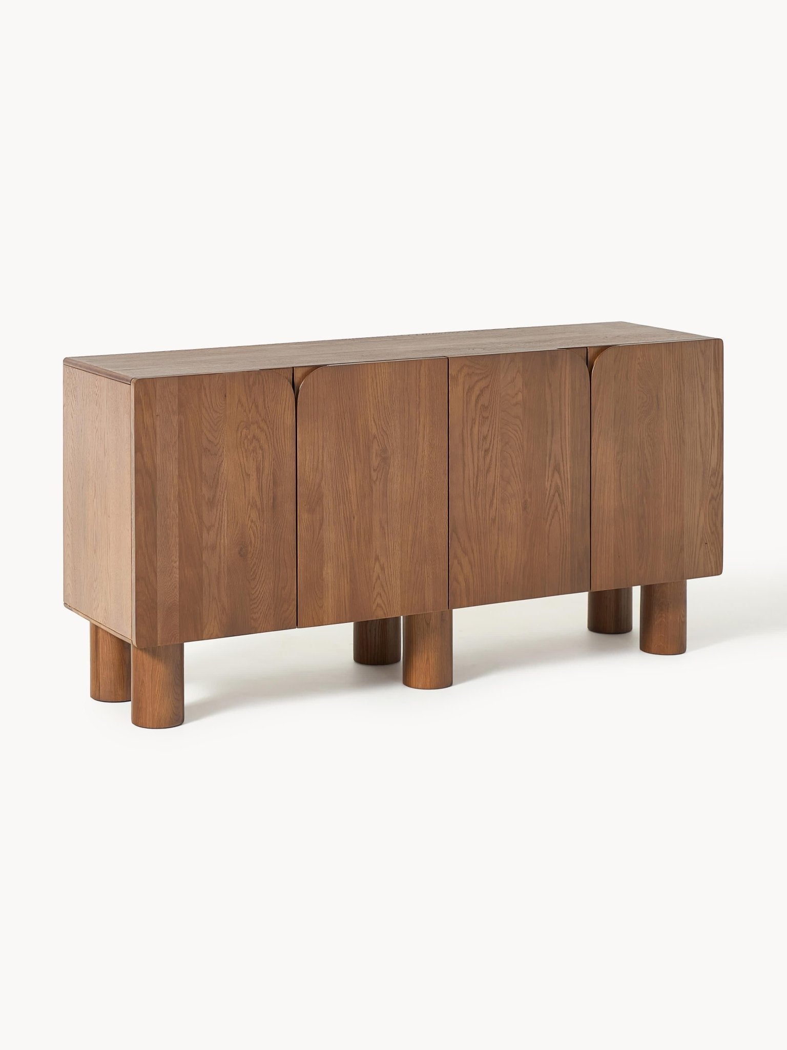 Cadi Masif Meşe Ahşap Dressoir 160 Cm