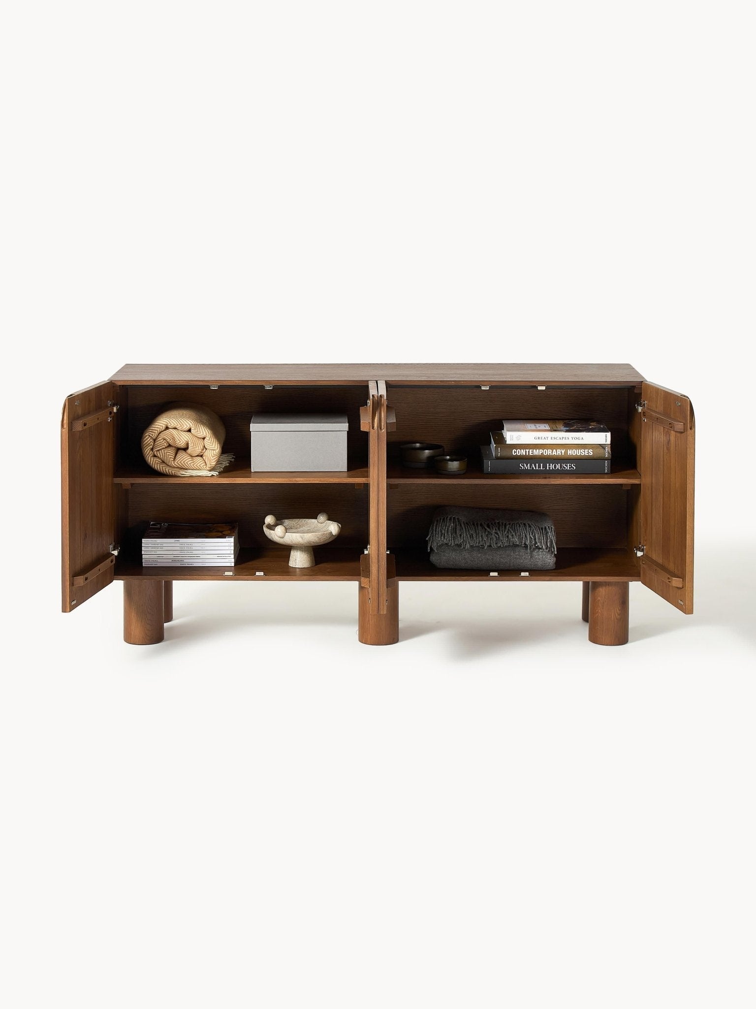 Cadi Masif Meşe Ahşap Dressoir 160 Cm