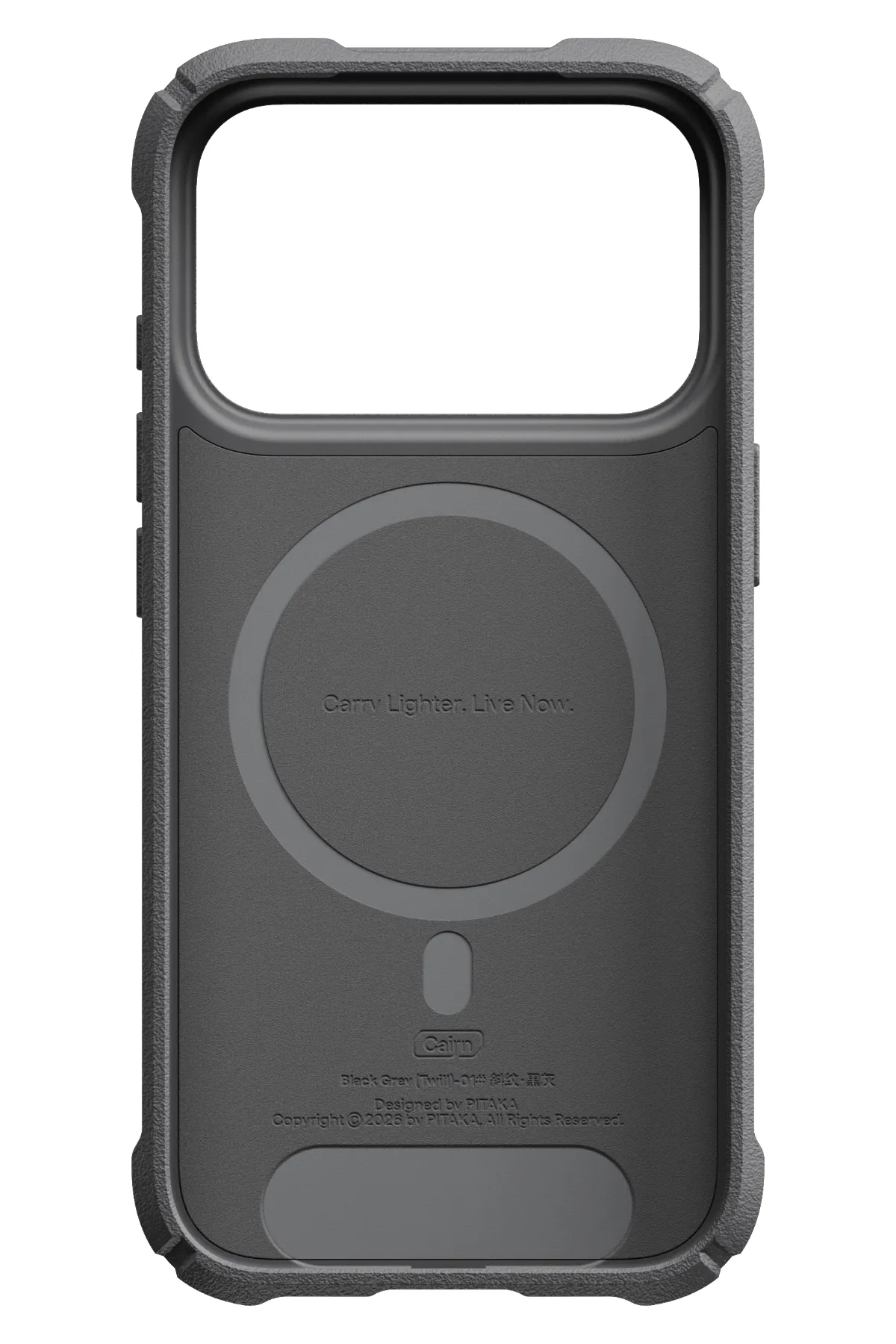 Cairn 600D Iphone 18 Pro Magsafe Uyumlu Kılıf Black Gray