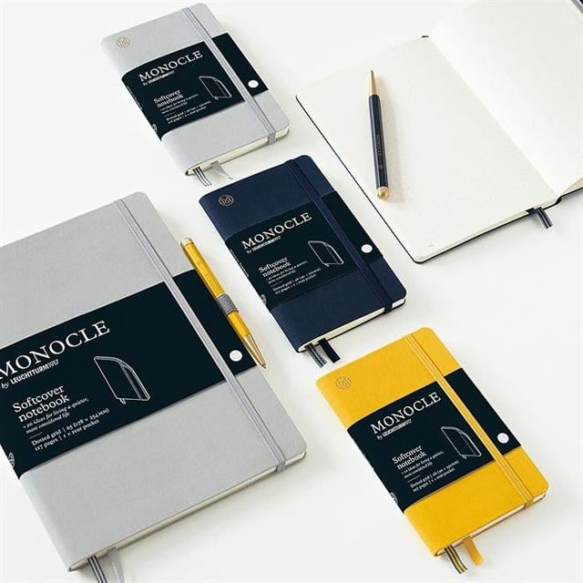 Leuchtturm1917 X Monocle Limited Edition Defter B6, Yumuşak Kapak, 128 Noktalı Sayfa Navy 363361