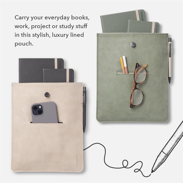 If Bookaroo Books & Stuff Pouch Kitap&Defter Kılıfı Fern