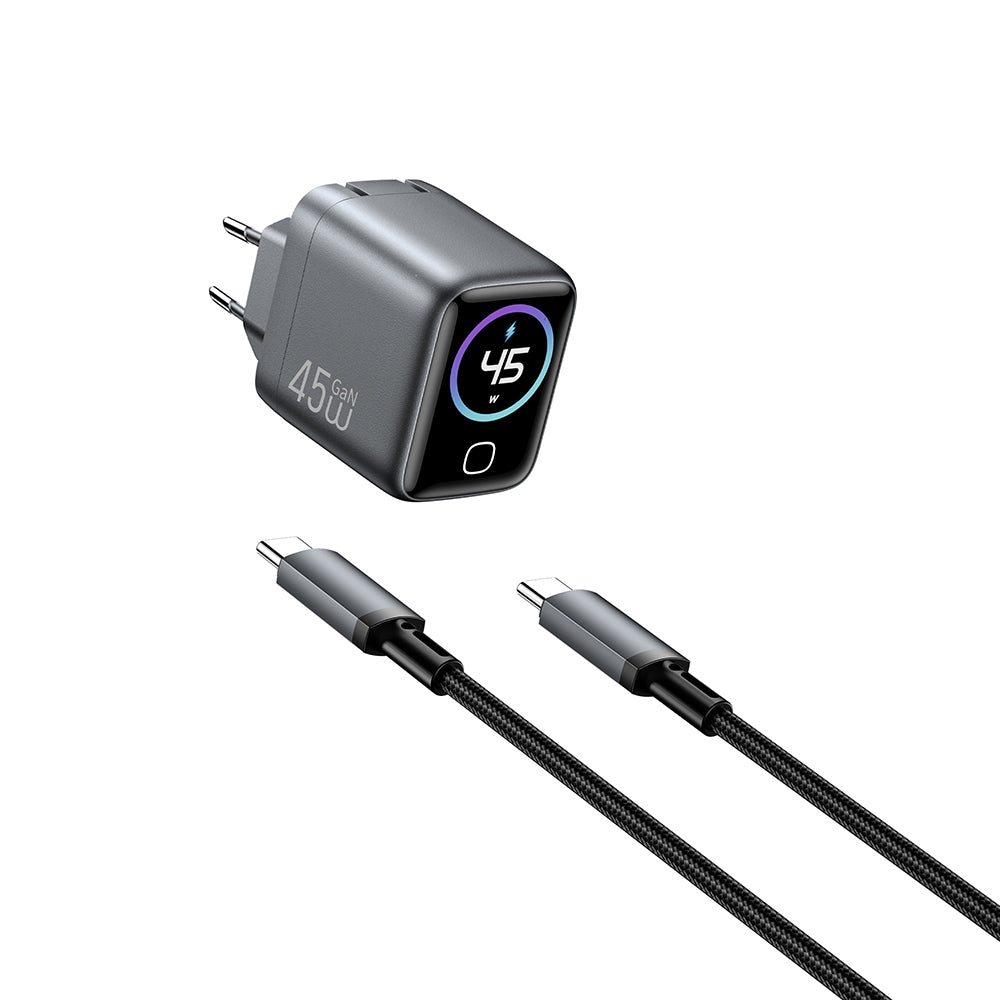 Chg500 Voyager 45W Gan Tft Ekranlı Pd Hızlı Şarj Başlığı