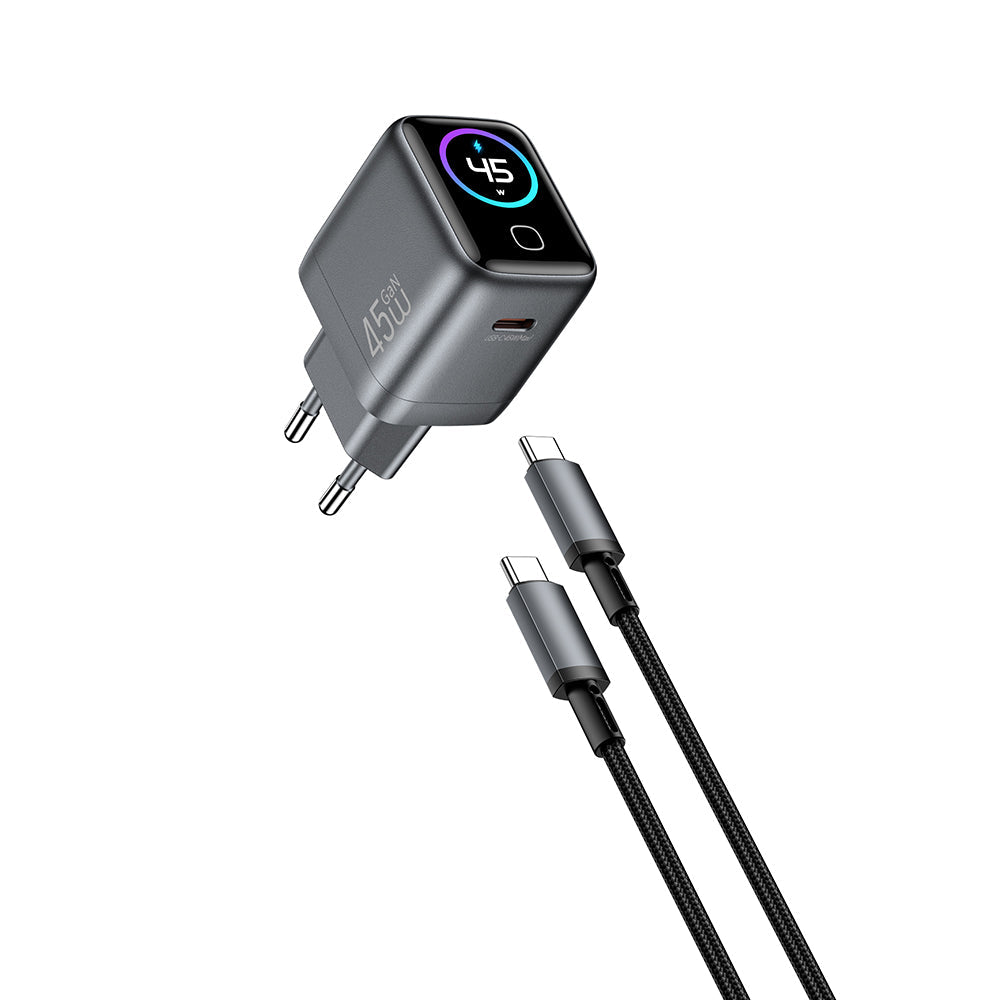 Chg500 Voyager 45W Gan Tft Ekranlı Pd Hızlı Şarj Başlığı