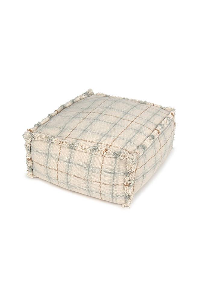 Lorena Canals Çocuk Odası Pufu, Tartan Blue Sage
