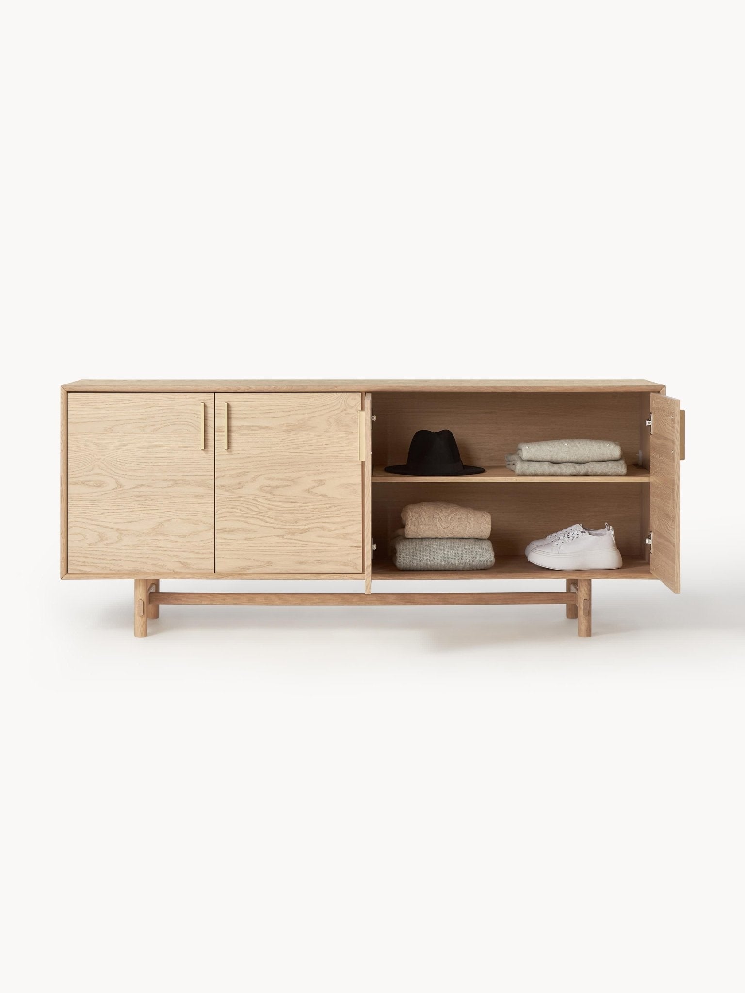 Diana Meşe Dressoir 180 Cm Modern Lüks Depolama Ünitesi
