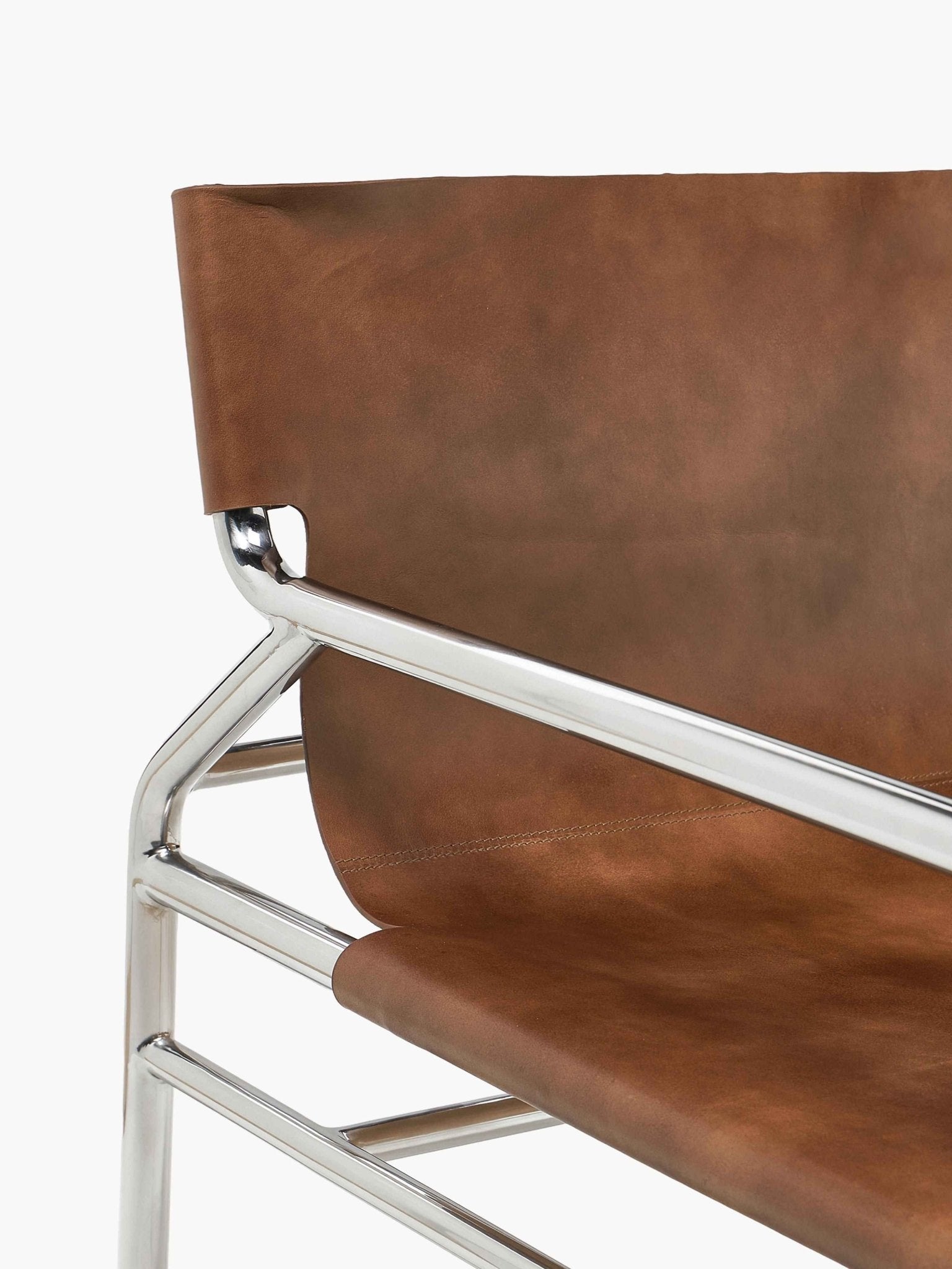 Dion Lounge Koltuk %100 Deri Cilalı Metal Çerçeve