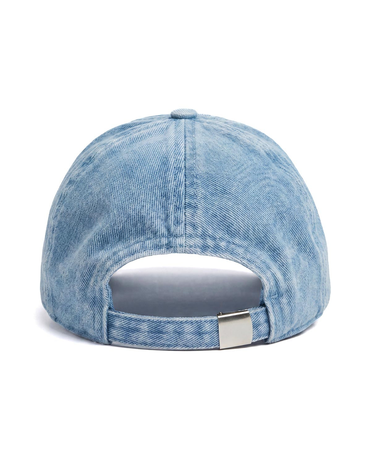 Unisex 3D Fm Icon Nakişli Yipratmali Denim Cap - Mavi