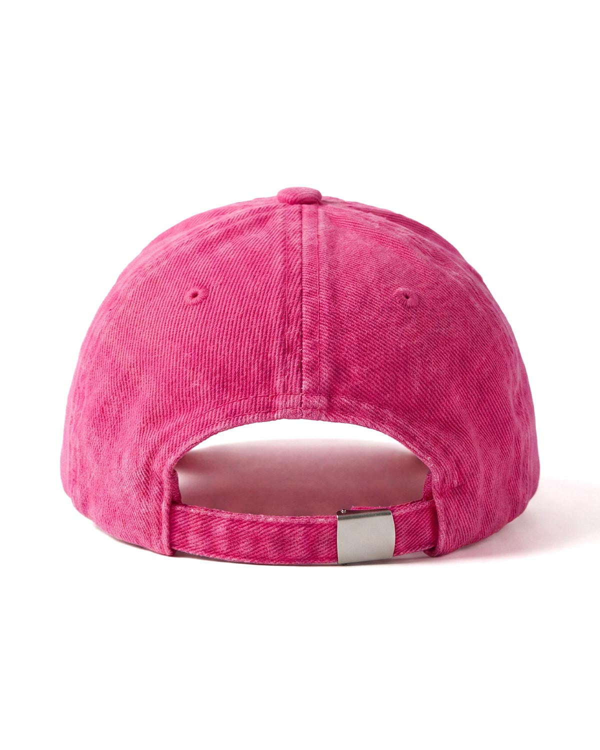 Unisex 3D Fm Icon Nakişli Yipratmali Denim Cap - Fuşya