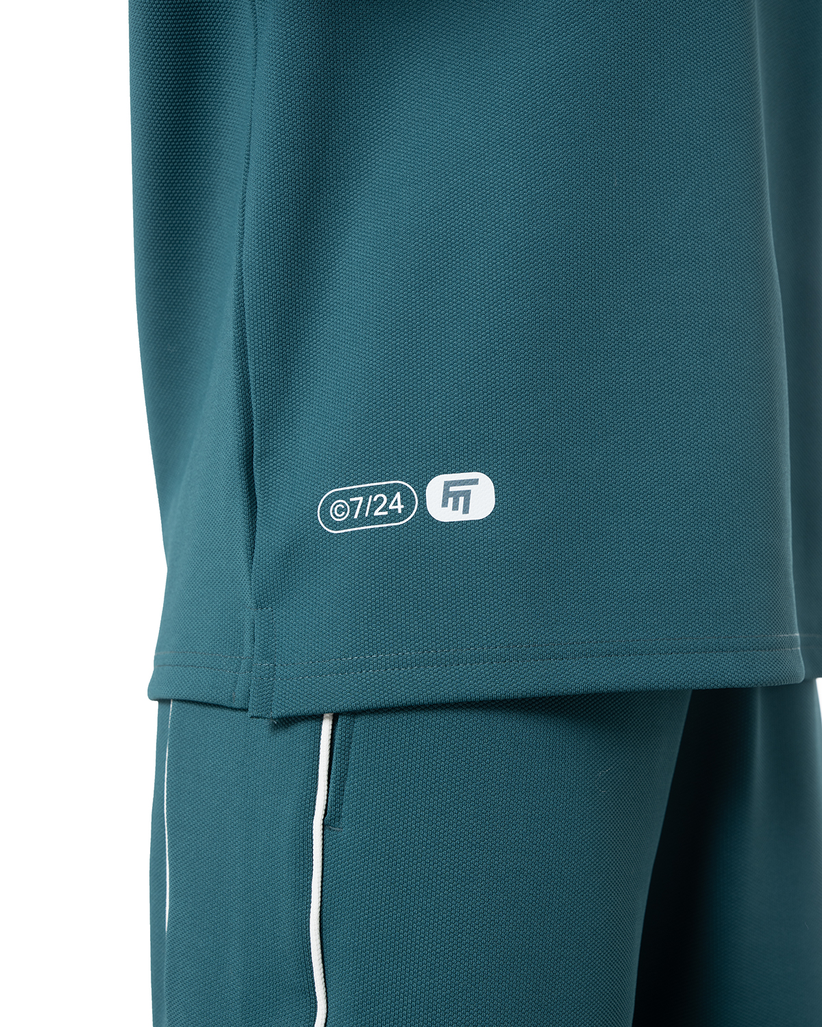 Kadin Oversize Fakemood Jersey Polo Yaka Golf Forma - YeşiL