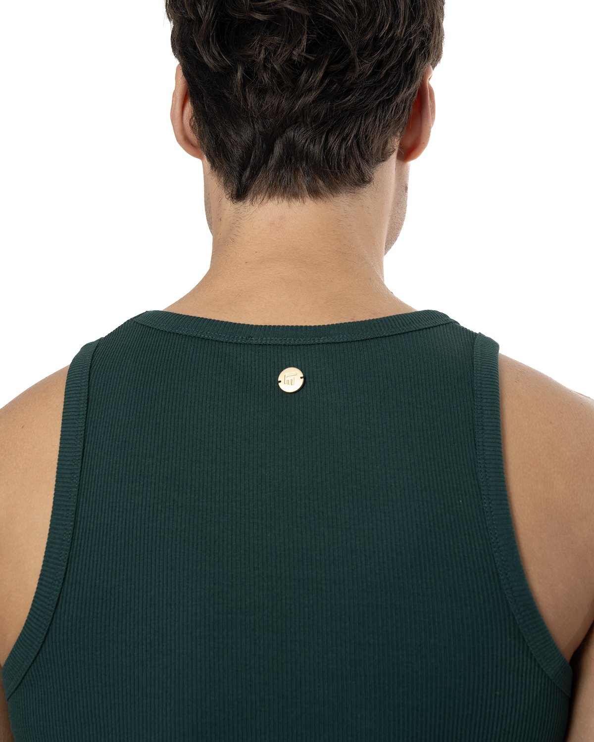 Erkek Fakemood Nakişli Top Tank - YeşiL