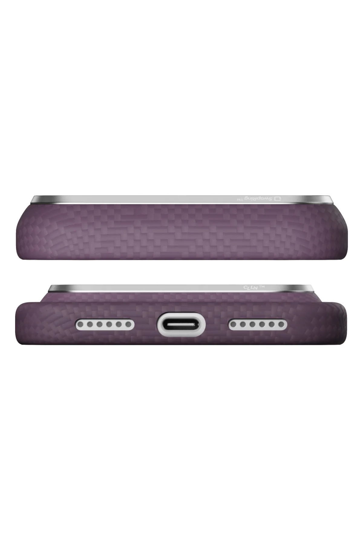 Edge Weaving Iphone 18 Pro Magsafe Uyumlu Kılıf Charoite Purple