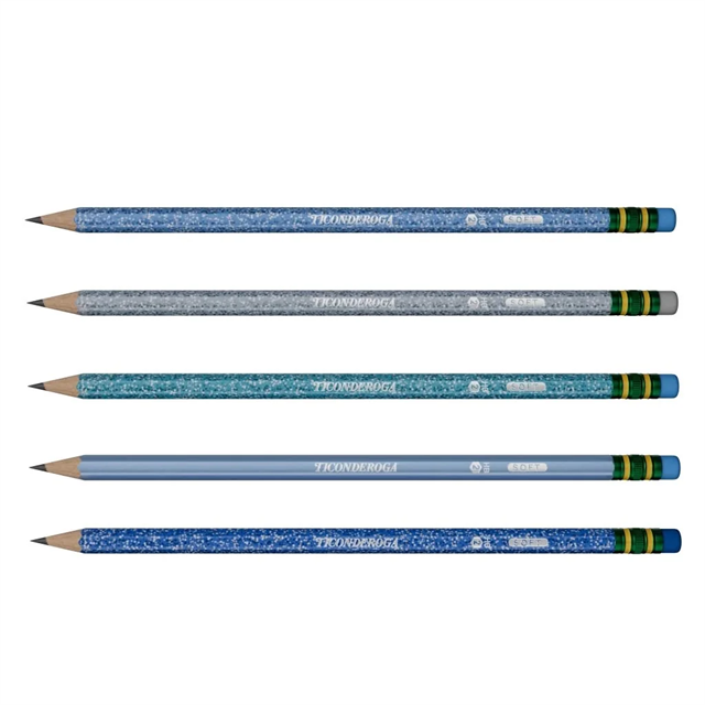 Dixon Ticonderoga The World'S Best Pencil Arctic Blue ( Soft ) 10'Lu Kurşun Kalem