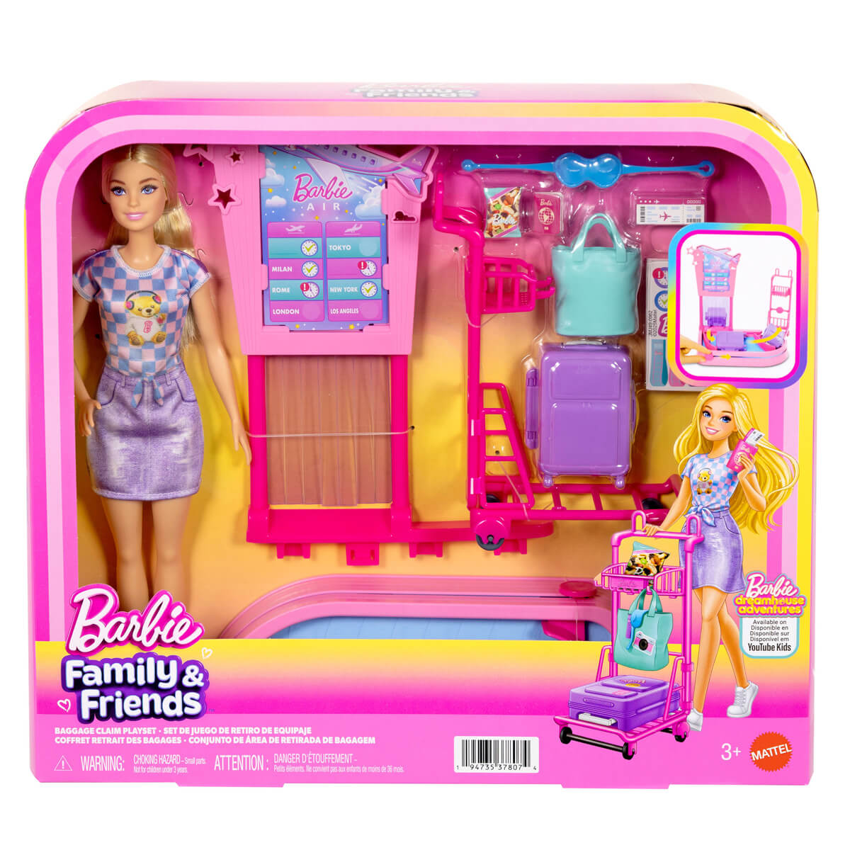 Jmj49 Barbie Malibu Ve Bagaj Teslim Oyun Seti
