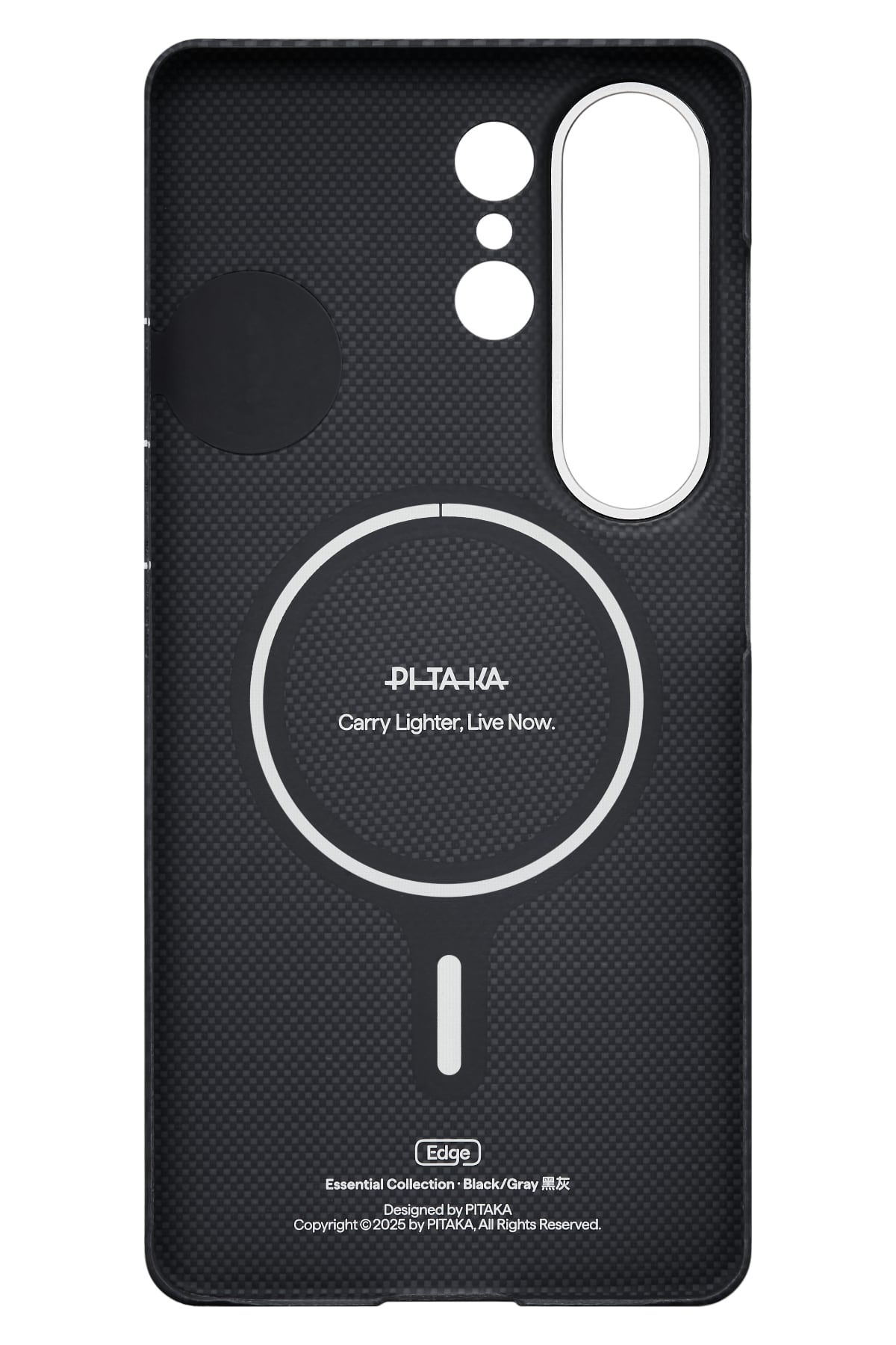 Galaxy S26 Ultra Edge Black Grey Twill Aaron Kılıf