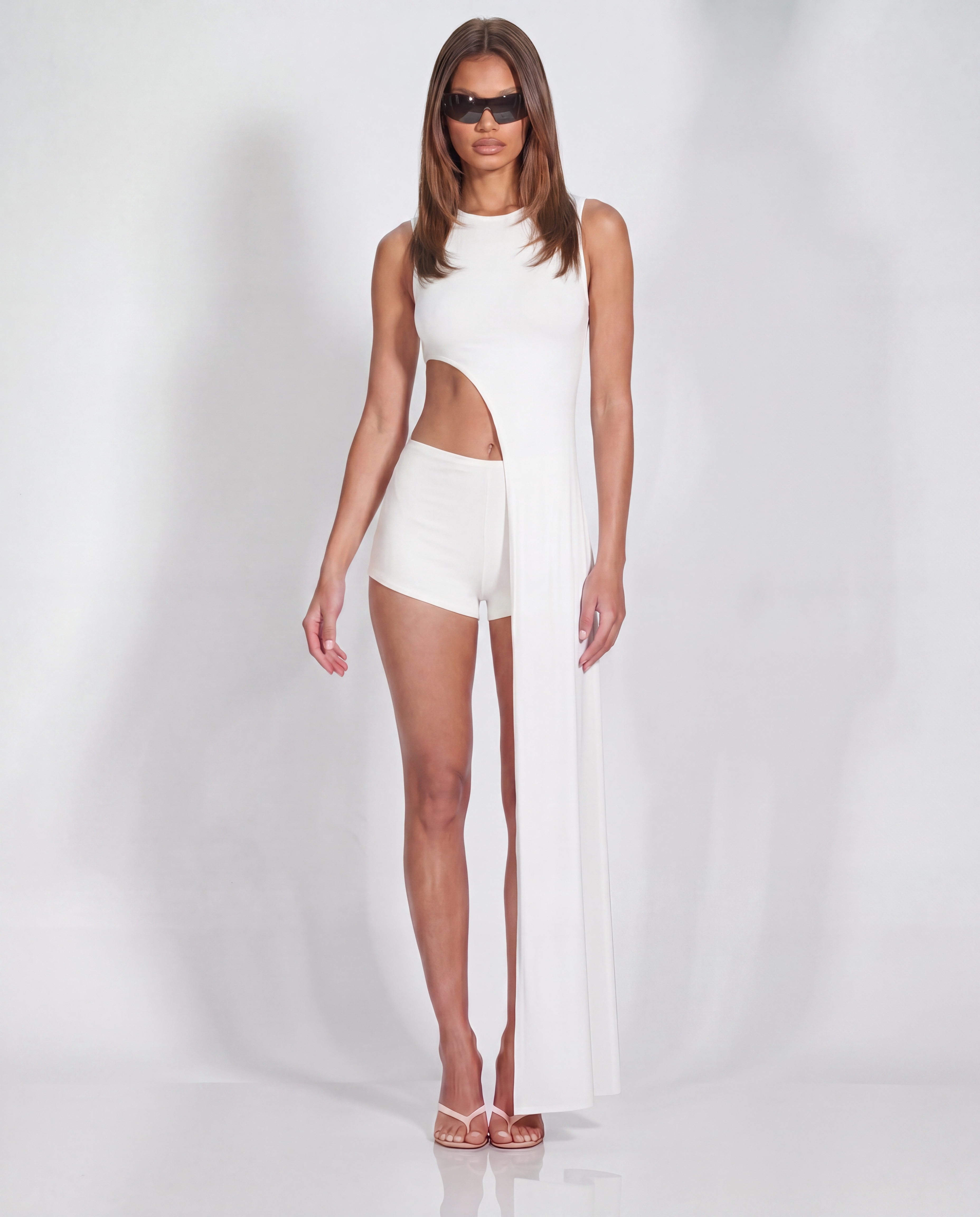 Stay Mad Asymmetric Top Off-White