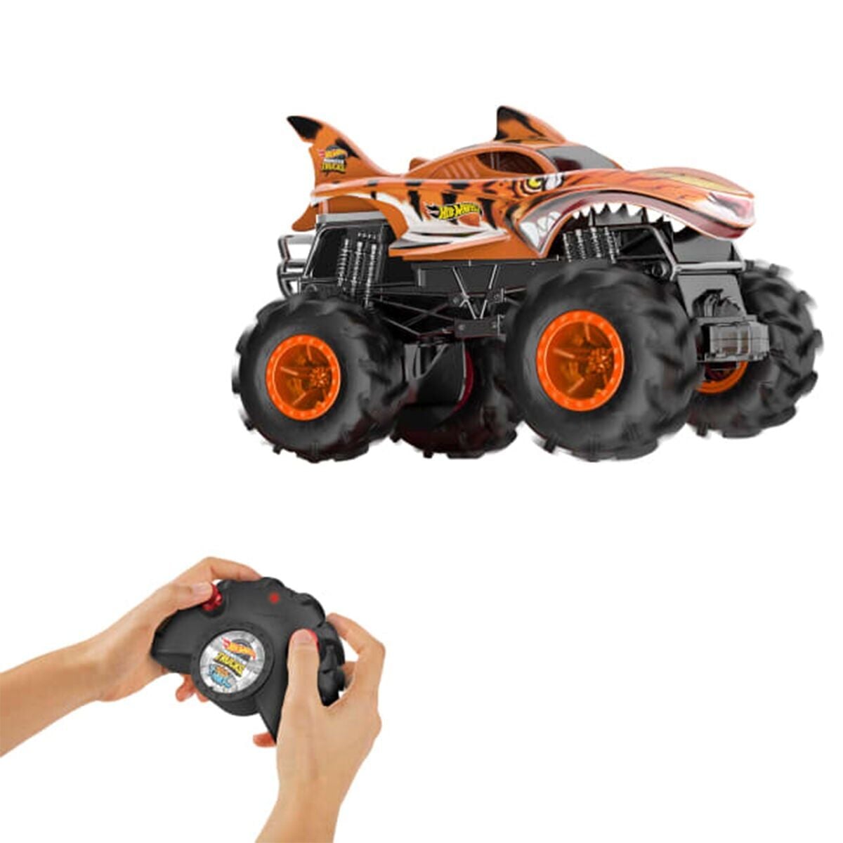 Hnv03 Hot Wheels Monster Trucks Rc 1:24 Tiger Shark Uzaktan Kumandalı Araç