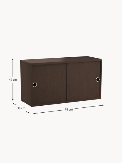 Velotti Sürgülü Kapaklı Dolap 78X30 Cm