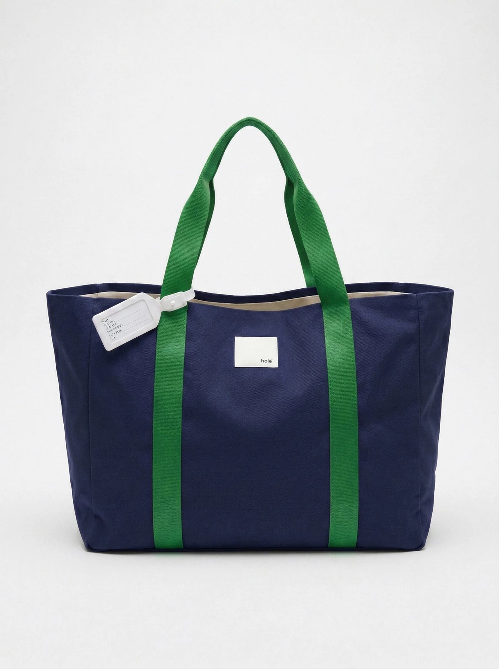 Kanvas Lacivert Tote Çanta