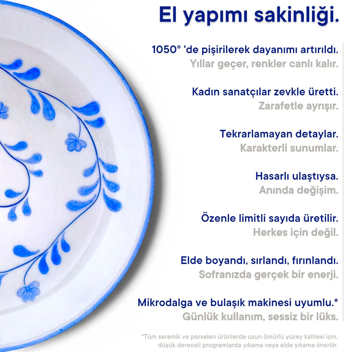 Espresso Fincanı Mavi Beyaz