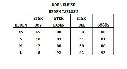 Dora Kadife Elbise