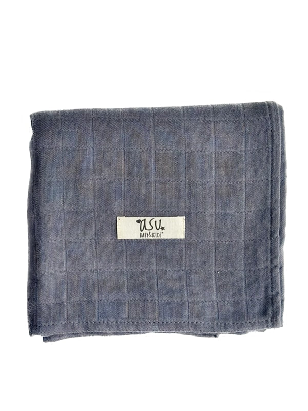Asu Baby&Kids Navy Blue Organik Pamuk Müslin