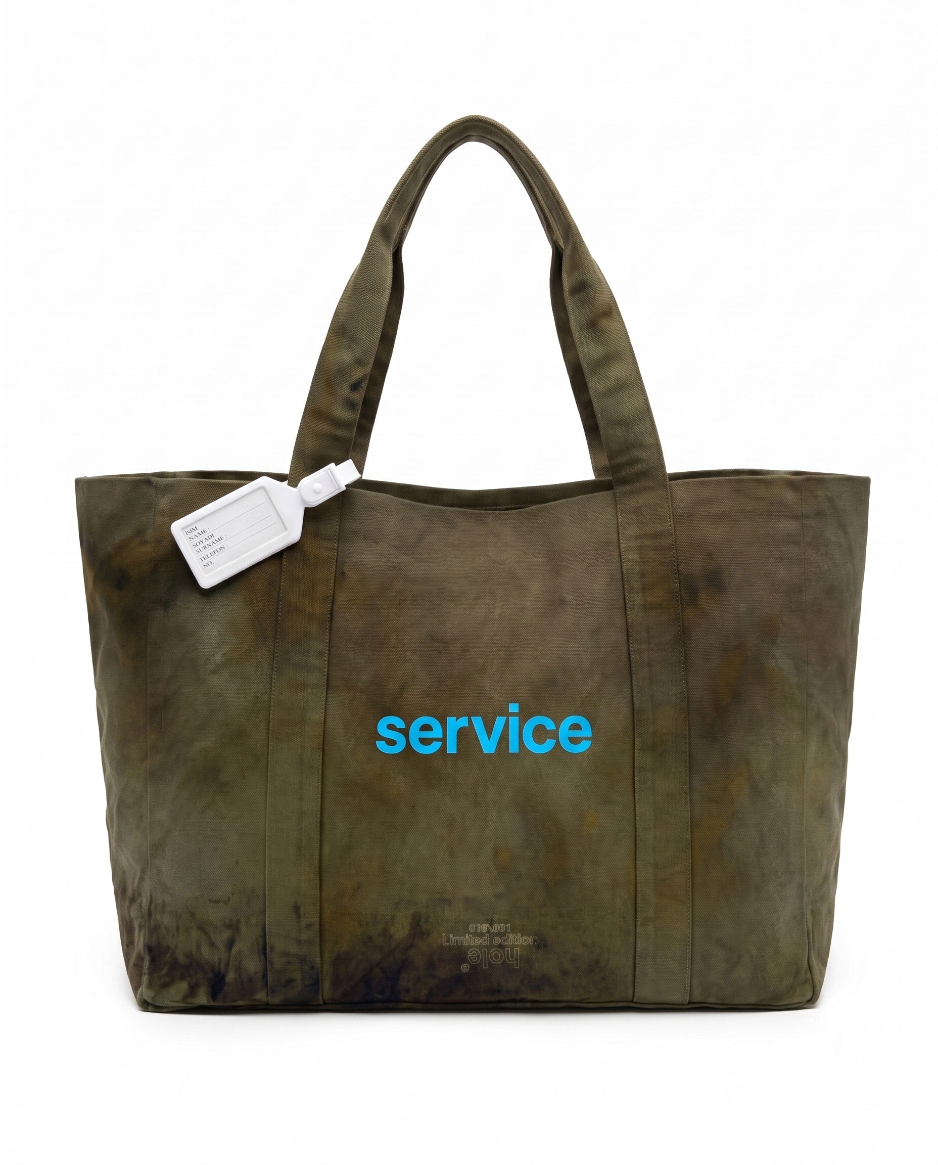 Limited Edition Eskitme Haki Tote Çanta - 001/016