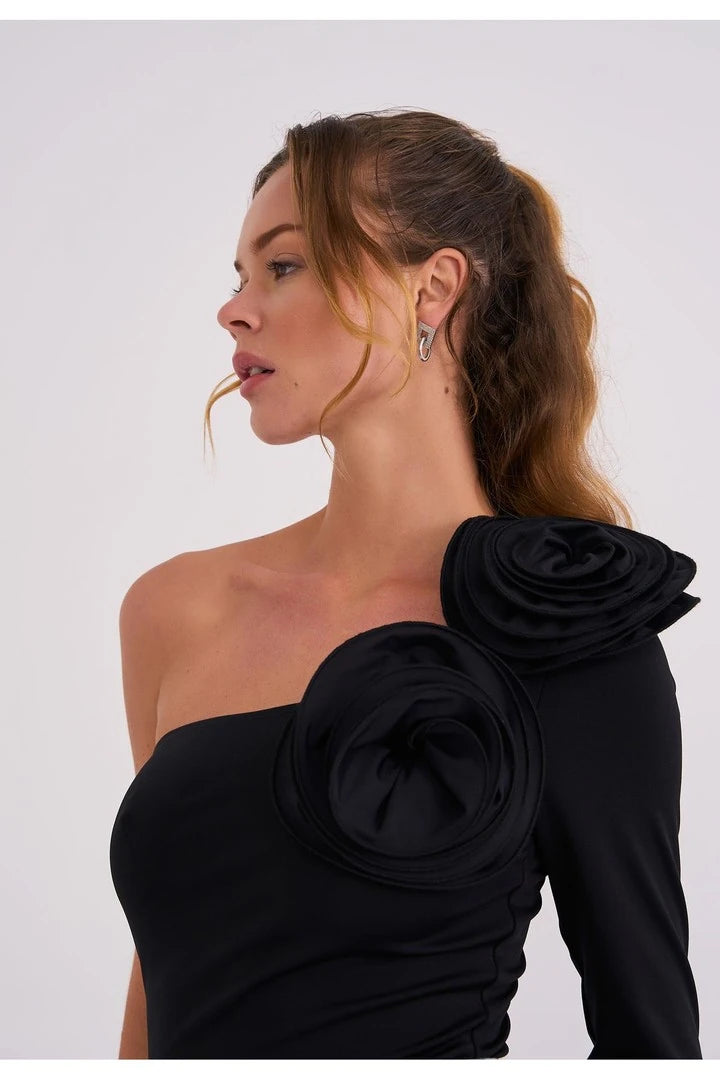 Elba Gül Detaylı Bodysuit