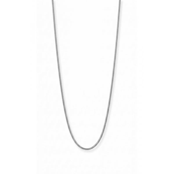 925 Ayar Gümüş İTalyan Model Gümüş Renk Erkek Kolye
