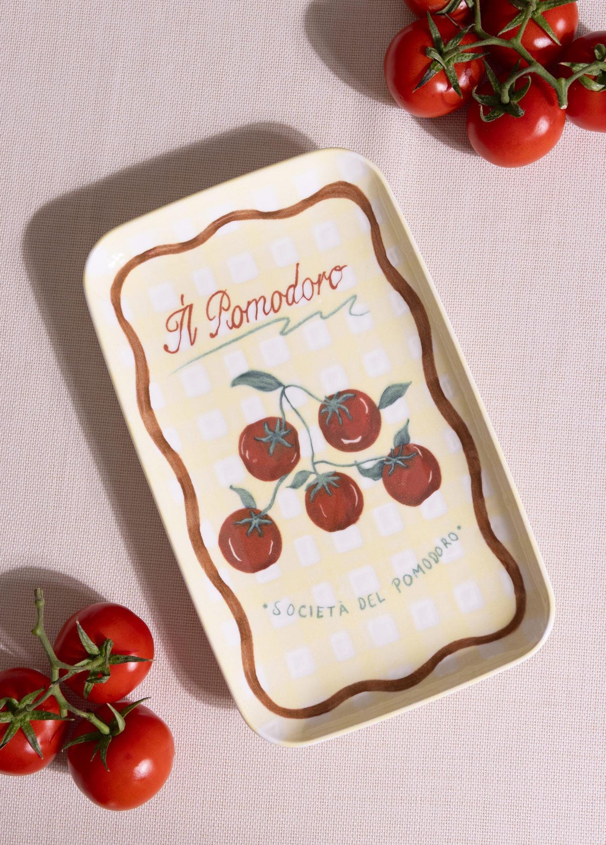 Italian Summer Dikdörtgen Servis Tabağı 31X20 Cm