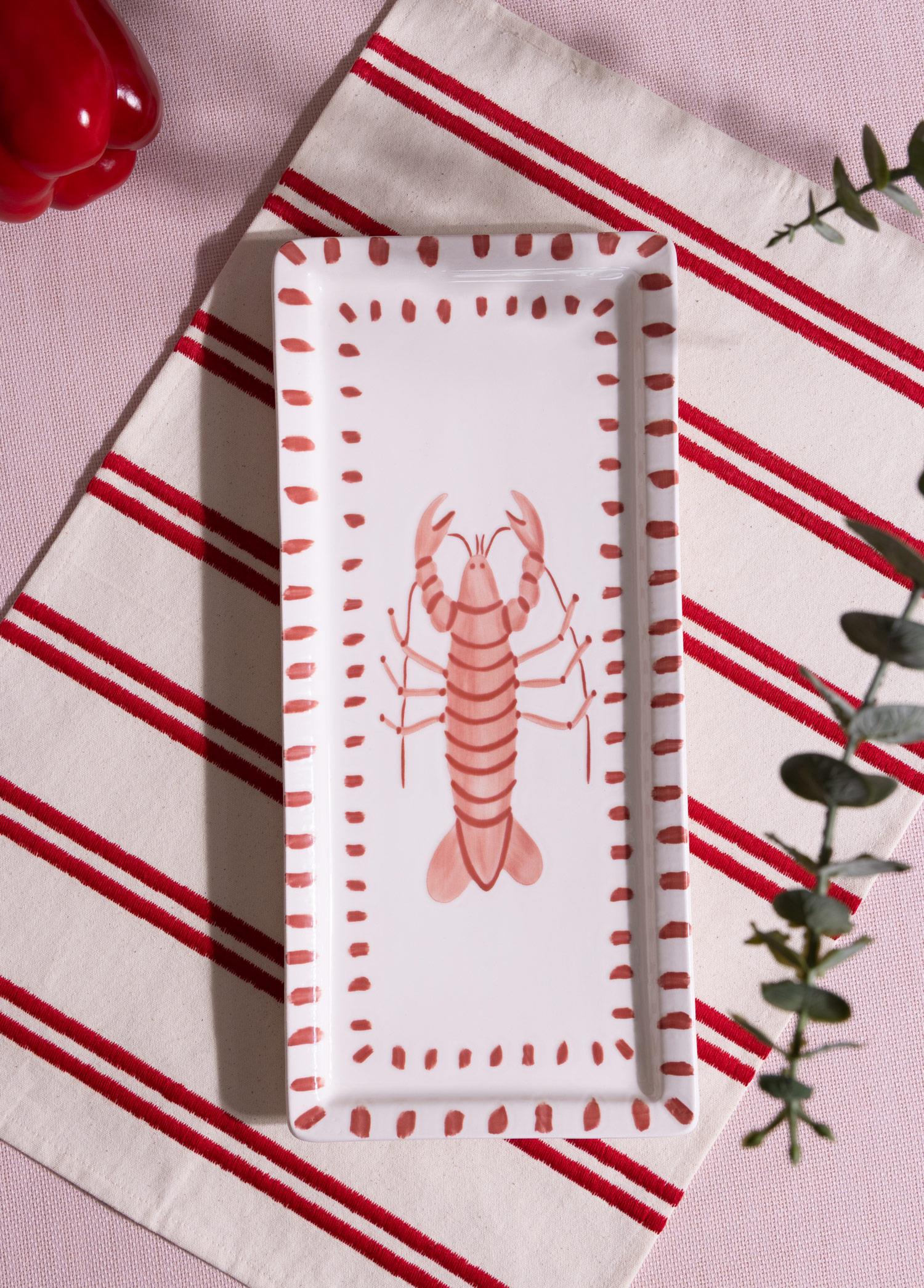 Italian Summer Dikdörtgen Servis Tabağı 35X16 Cm