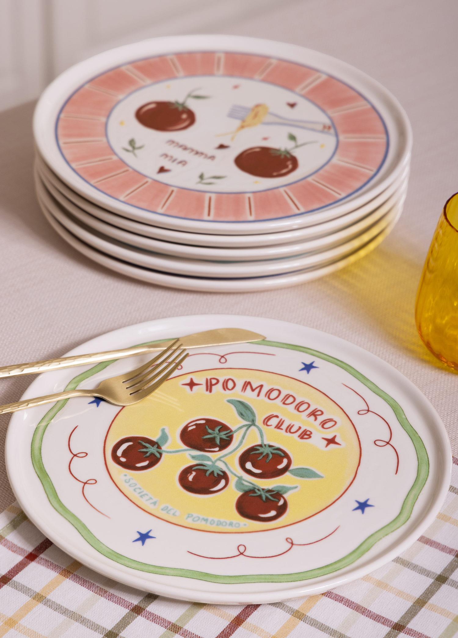 Italian Summer Servis Tabağı 6Lı Set 26 Cm