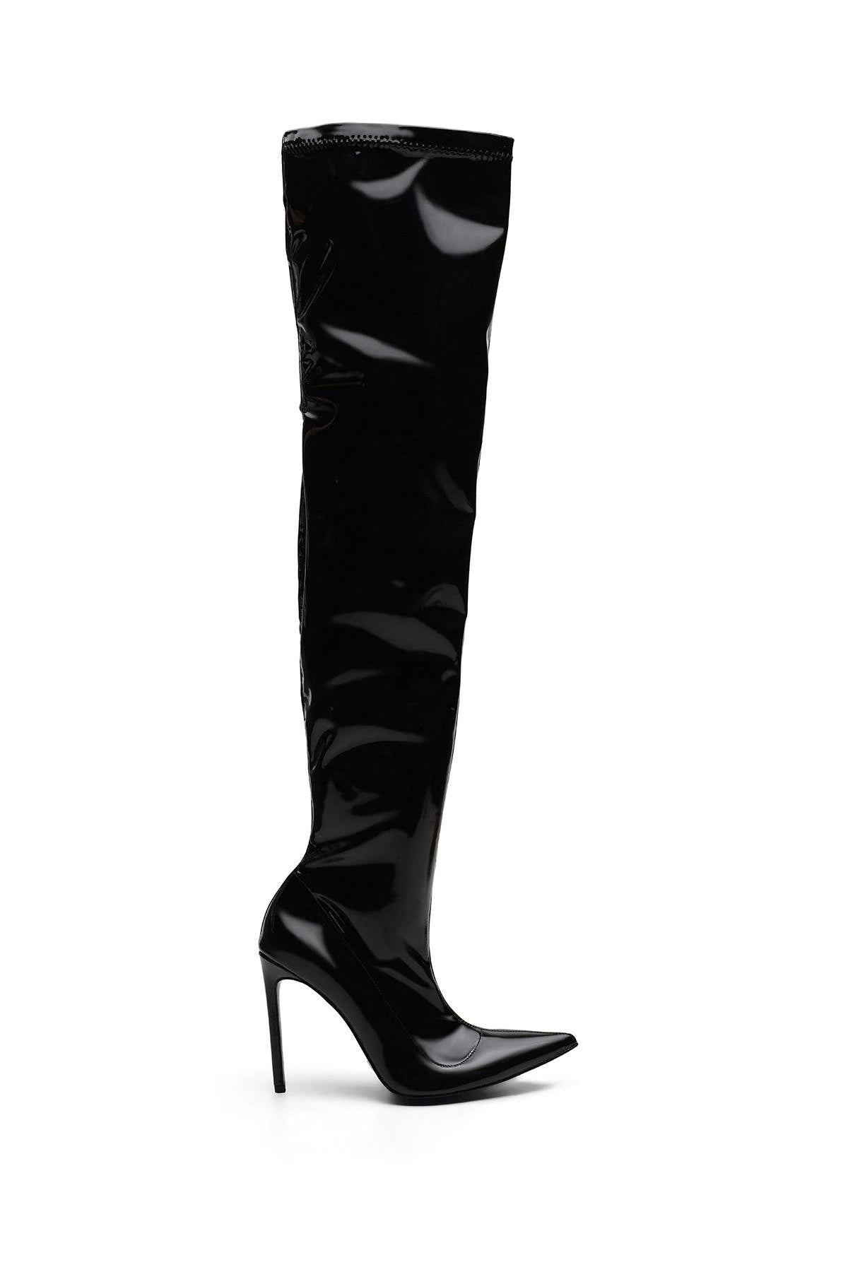 Catwalk Rugan 10 Cm Topuklu Çizme