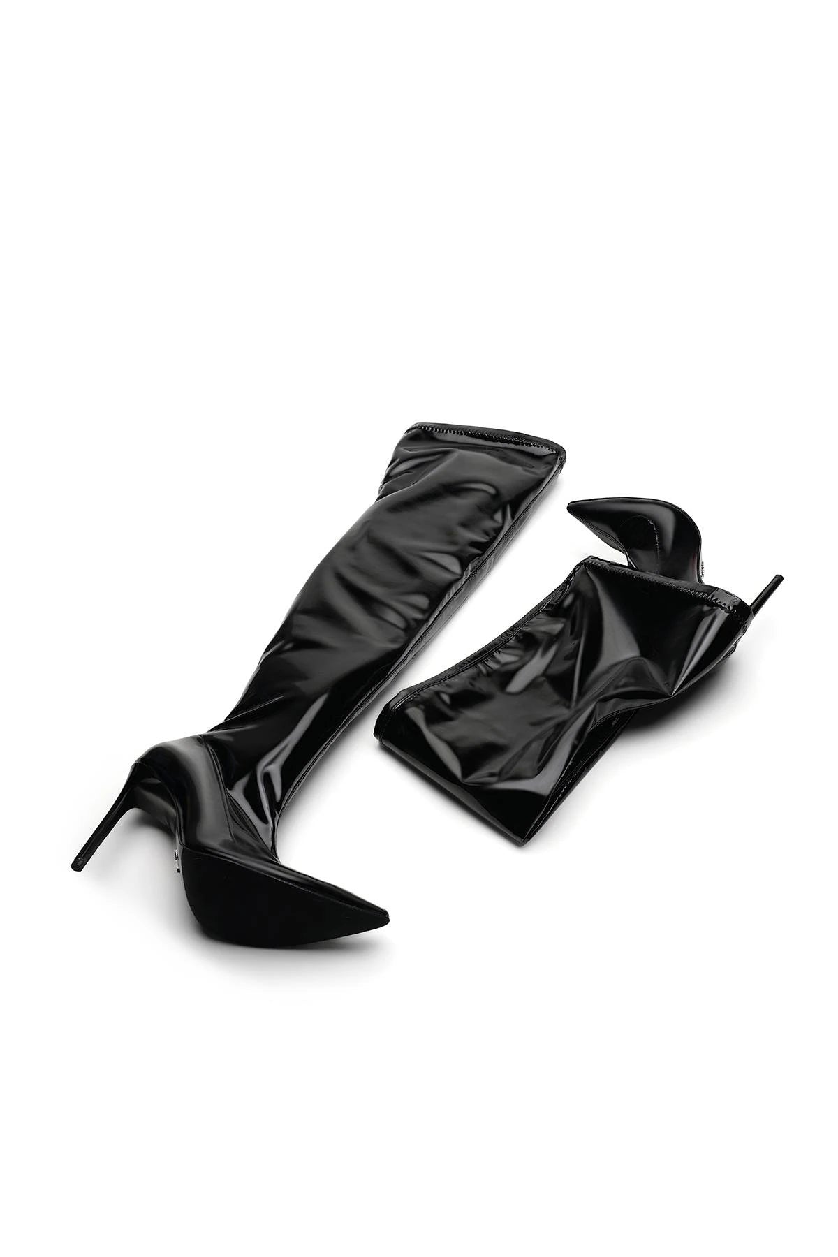 Catwalk Rugan 10 Cm Topuklu Çizme