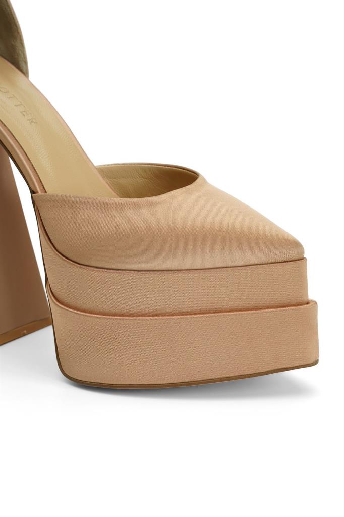 Lizzy Saten 16 Cm Platform Topuklu Ayakkabı