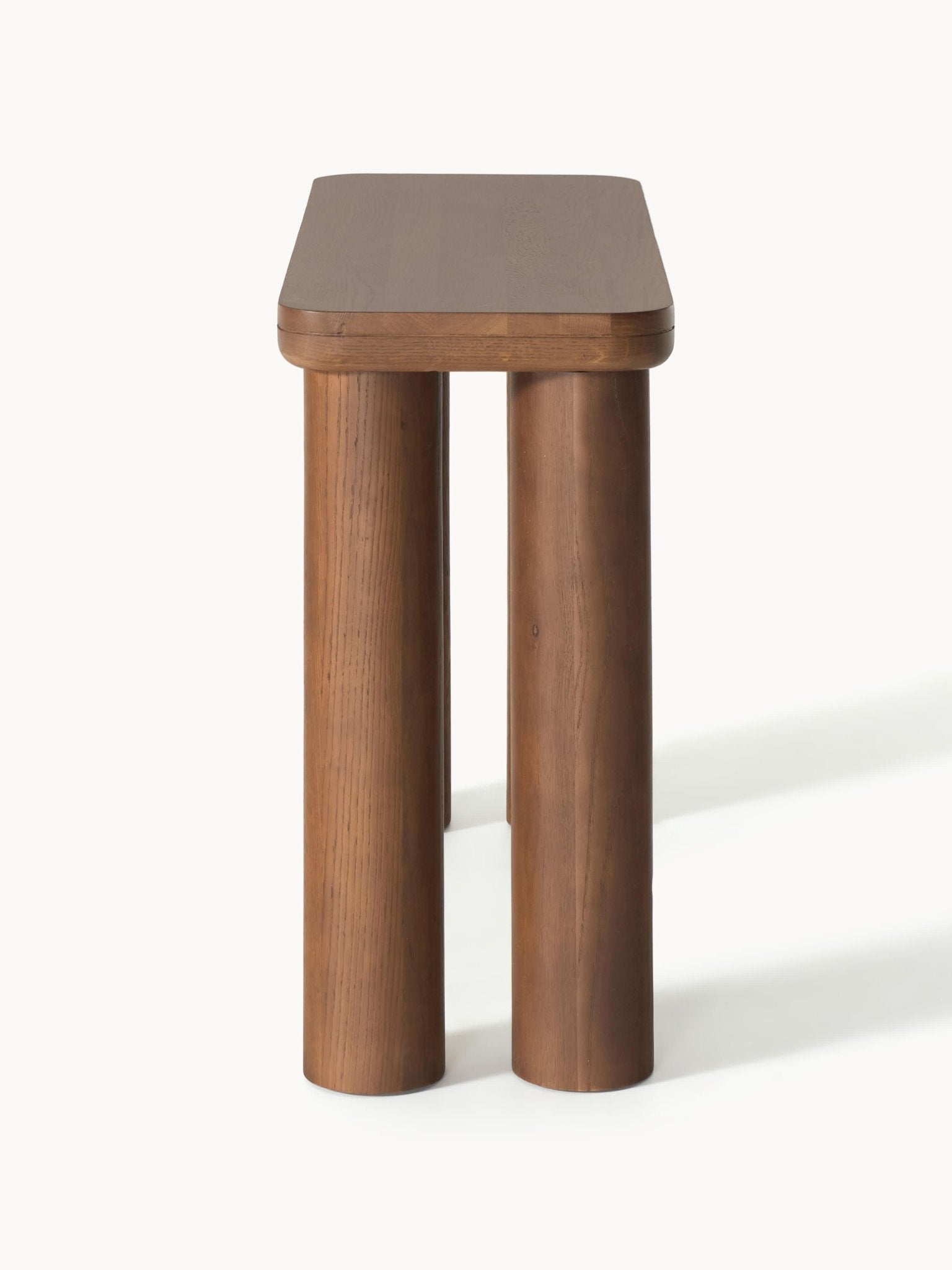 Kalia Masif Meşe Konsol Masası 110 Cm Modern Brutalist Tasarım
