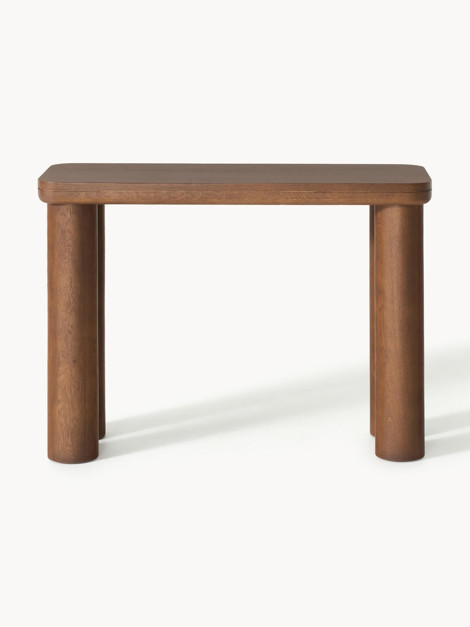 Kalia Masif Meşe Konsol Masası 110 Cm Modern Brutalist Tasarım