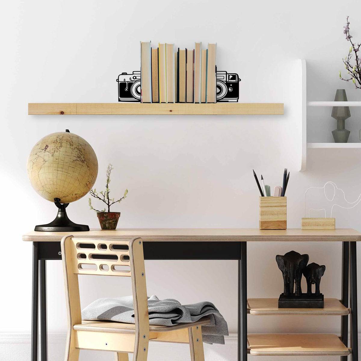 Kt-027 Dekoratif Metal Kitap Tutucu