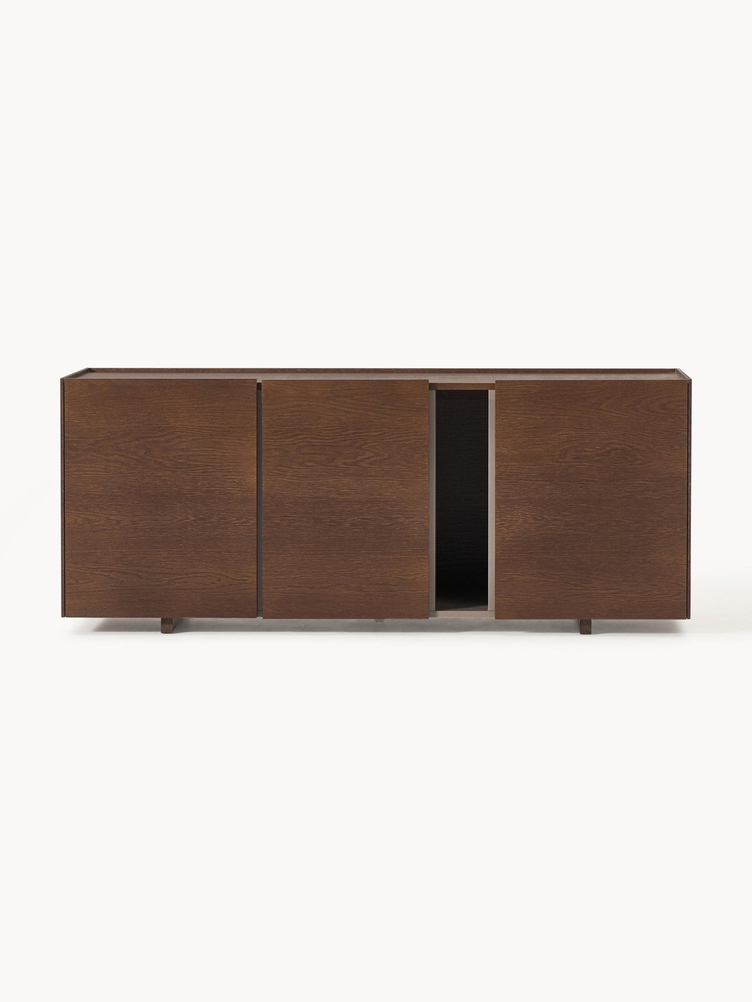 Larsen 160 Cm Meşe Kaplama Ahşap Dressoir