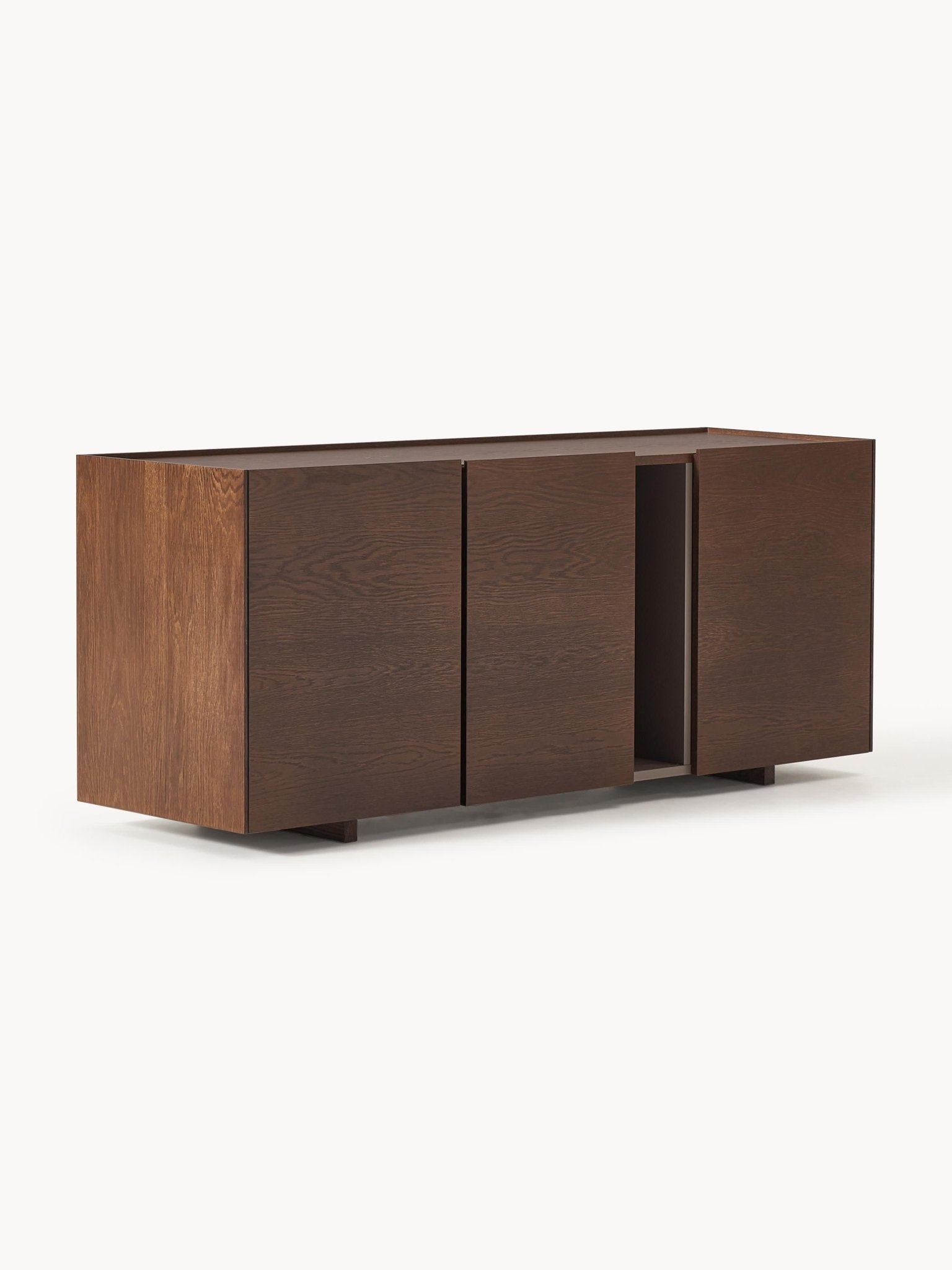 Larsen 160 Cm Meşe Kaplama Ahşap Dressoir