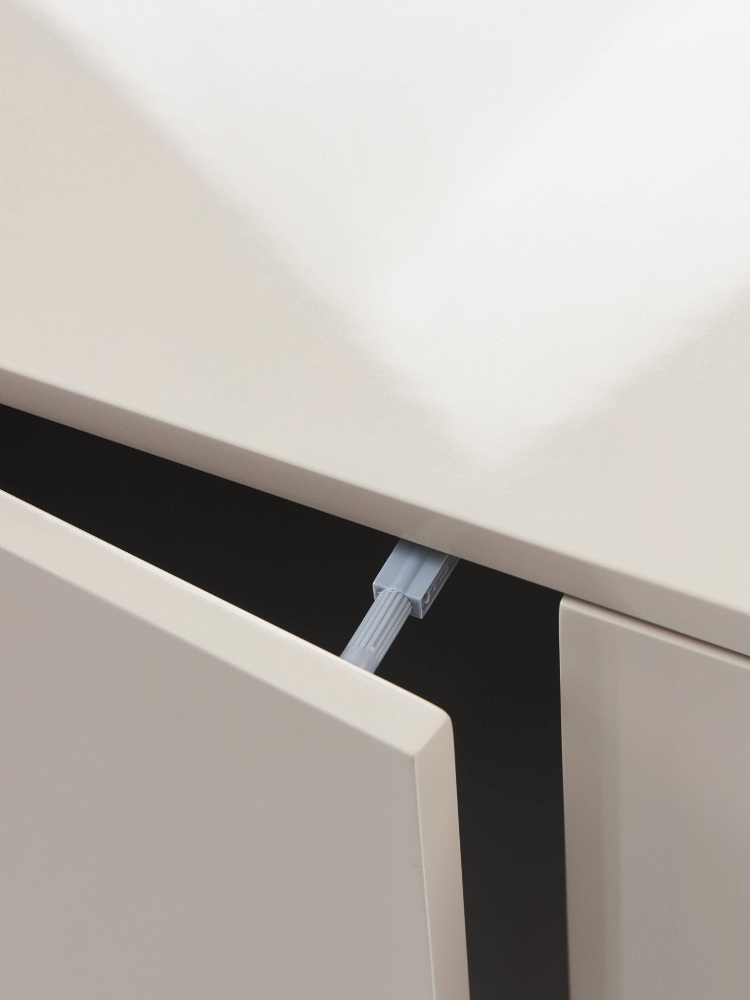 Liv Modern Minimalist Dressoir, Parlak Bej 90 Cm