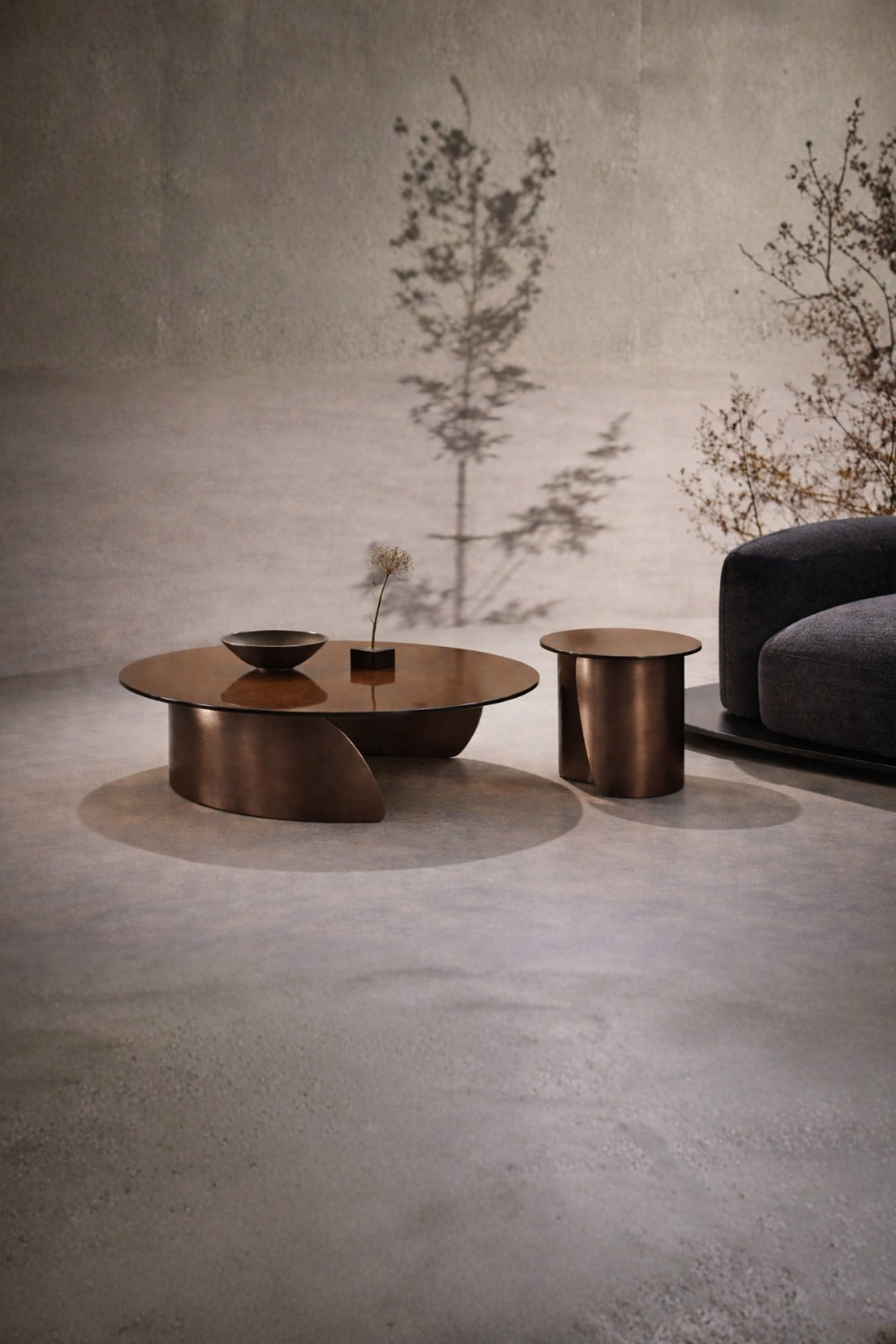 Lume Cam & Metal Orta Sehpa - 4