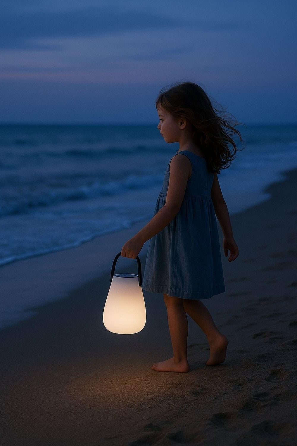 Luna Solar & Usb Şarjlı Su Geçirmez Masa Lambası | 8 Renkli, Taşınabilir, Dış Mekân Aydınlatma - 1