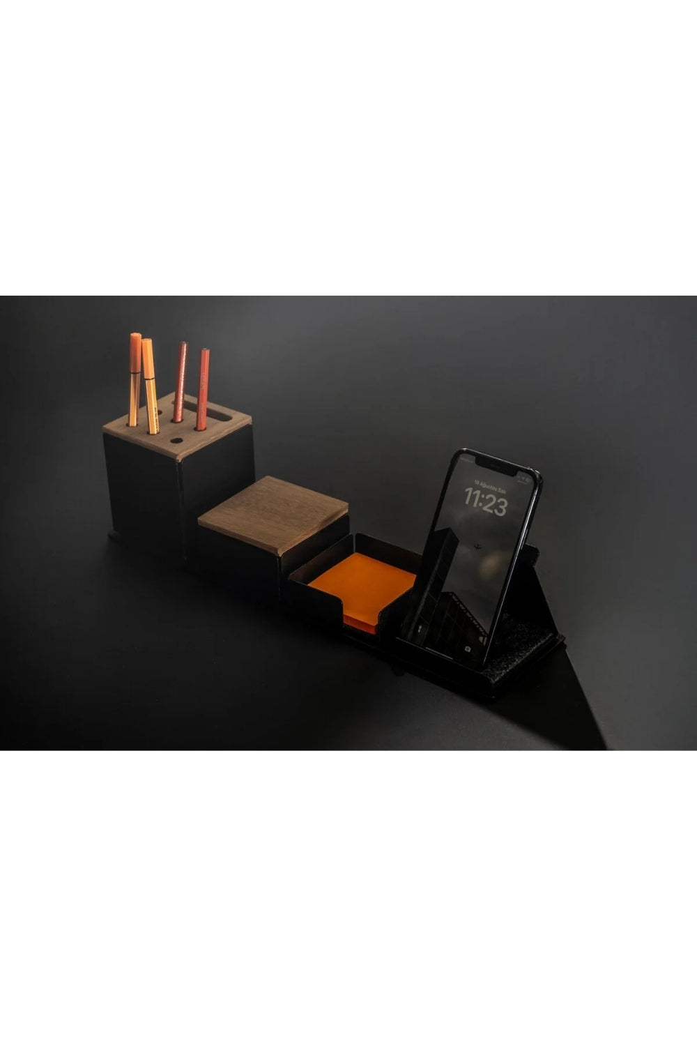 Simple Aa Masa Düzenleme Organizer Seti | Kalemlik Aksesuar Not Kutusu Telefon Tutucu - 3