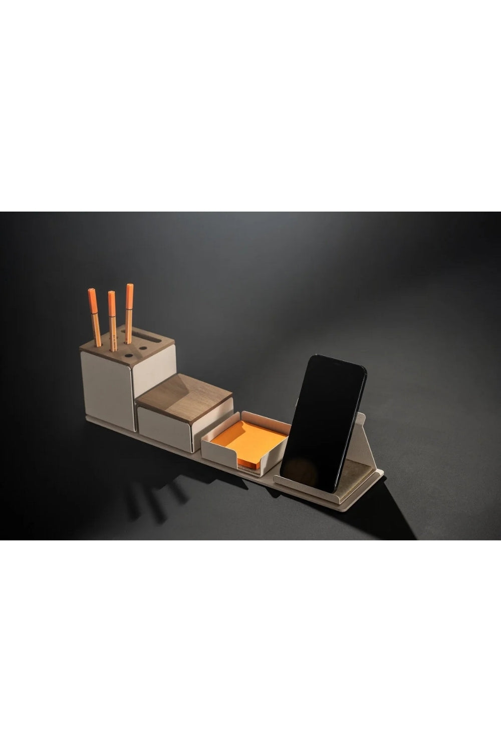 Simple Aa Masa Düzenleme Organizer Seti | Kalemlik Aksesuar Not Kutusu Telefon Tutucu - 5