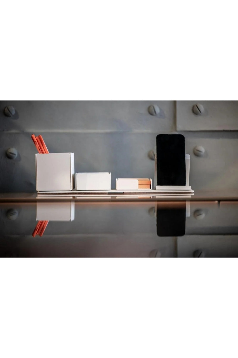 Simple Aa Masa Düzenleme Organizer Seti | Kalemlik Aksesuar Not Kutusu Telefon Tutucu - 6