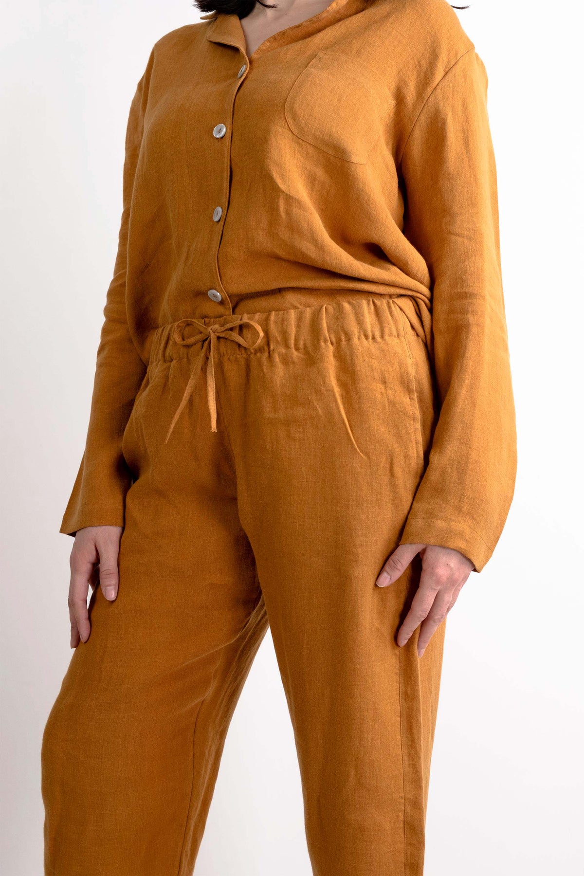 Lona Kadın Keten Pijama Takımı | Lonse Linen | 5 Renk | S-M-L