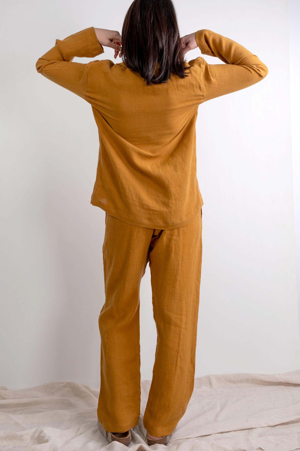 Lona Kadın Keten Pijama Takımı | Lonse Linen | 5 Renk | S-M-L