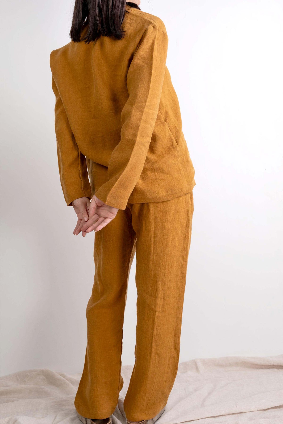 Lona Kadın Keten Pijama Takımı | Lonse Linen | 5 Renk | S-M-L